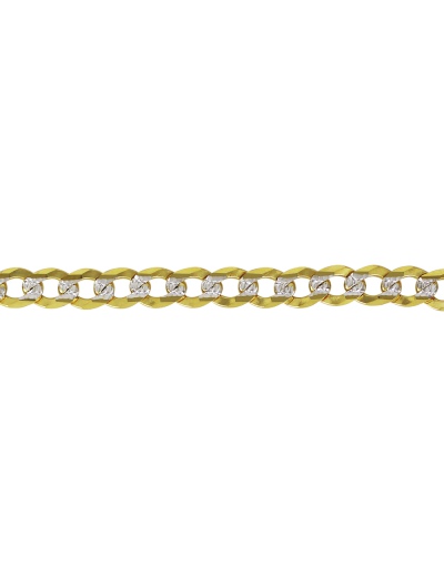Cadena cubana americana 120 pavé