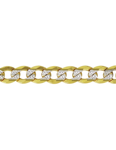Cadena cubana americana 180 pavé