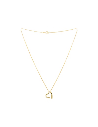 Collar corazón con zirconia