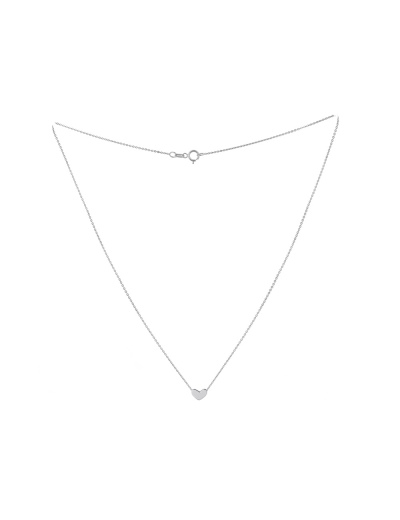 Cadena con dije vaciado corazón liso