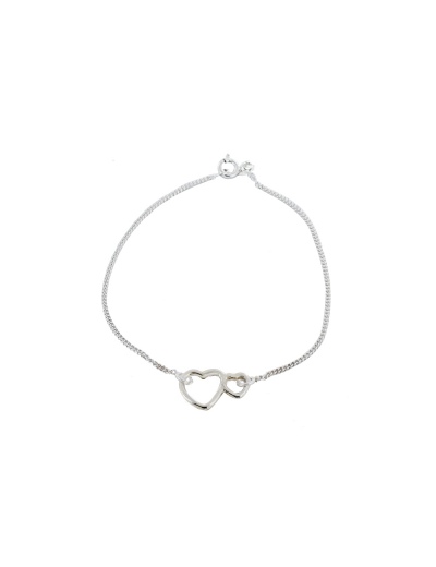 Pulsera dos corazones