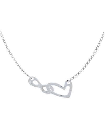 Collar infinito y corazón