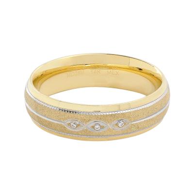 Argolla confort con piedras 6 mm
