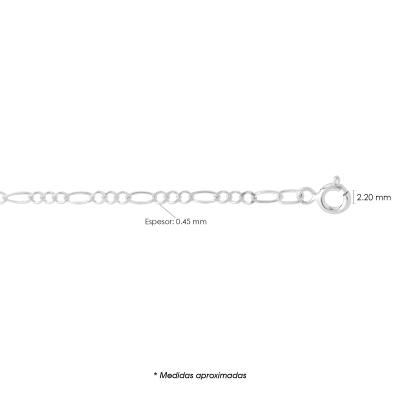 Cadena figaro 3x1 rombo